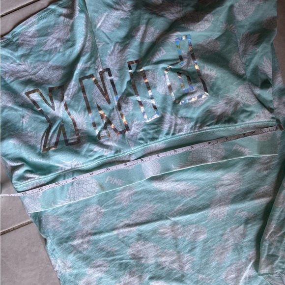 Vintage Victoria's Secret PINK Pineapple Print Lounge Sleepwear Set size large - Picture 8 of 10